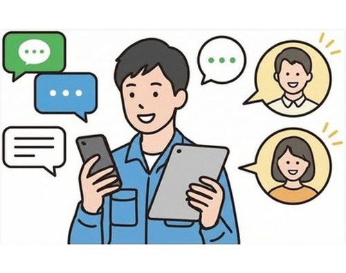 問い合わせ内容を外部へ連携して依頼したり入居者へワンクリックでSMSを送信して連絡